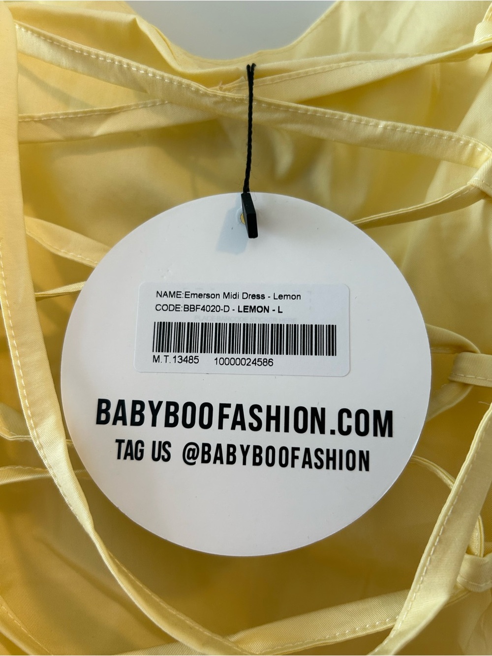 Babyboo Emerson Midi Dress - Lemon NEW - Picture 5 of 5
